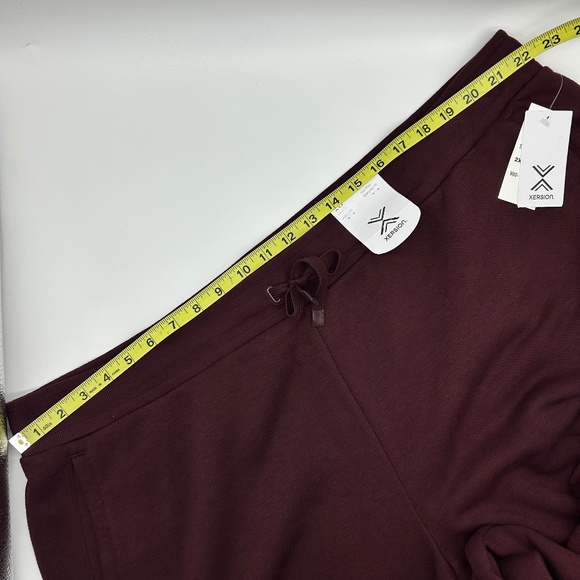 Xersion Women's Plus Size Dark Burgundy Mid Rise Jogger Pant Size 2X - Picture 6 of 7